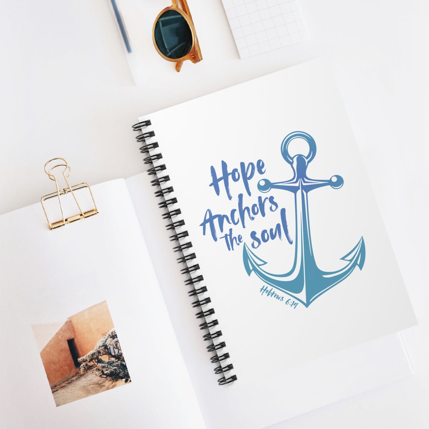 Journal - Anchored in Christ with Hebrews 6:19, Ruled Line