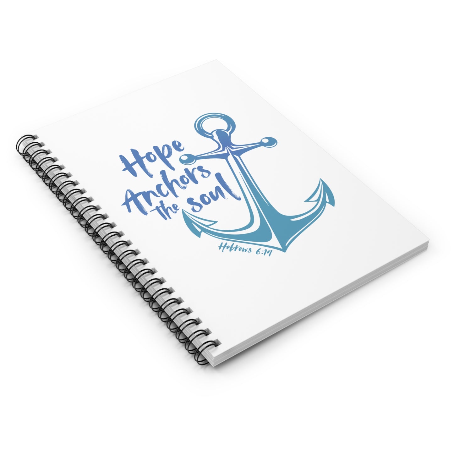 Journal - Anchored in Christ with Hebrews 6:19, Ruled Line