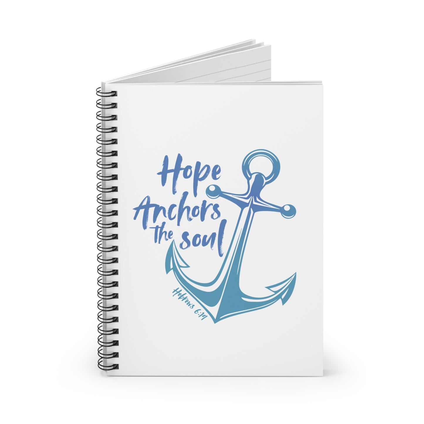 Journal - Anchored in Christ with Hebrews 6:19, Ruled Line