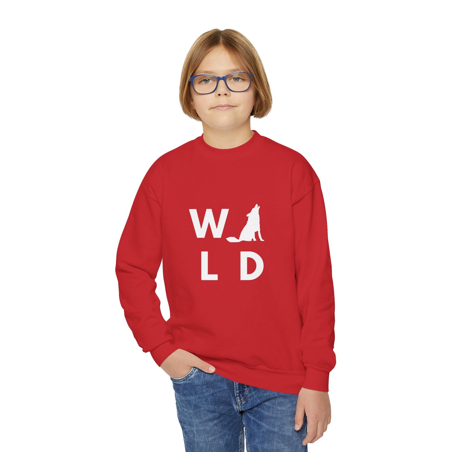 Youth Crewneck Sweatshirt — Classic White Kids Pullover