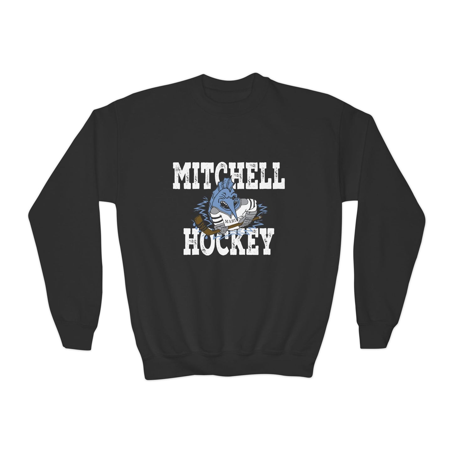 Kids Marlins Hockey Crewneck Sweatshirt