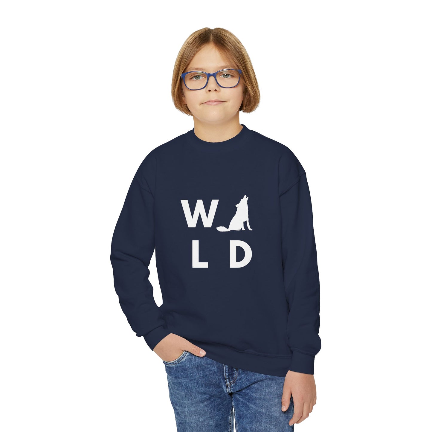 Youth Crewneck Sweatshirt — Classic White Kids Pullover