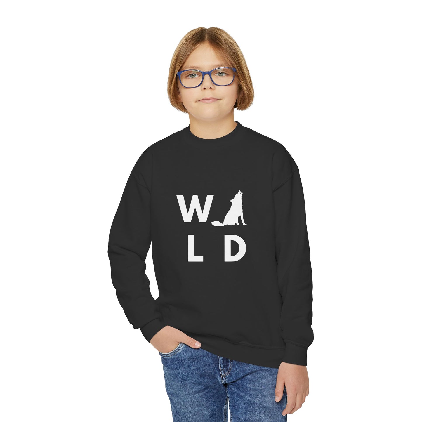 Youth Crewneck Sweatshirt — Classic White Kids Pullover