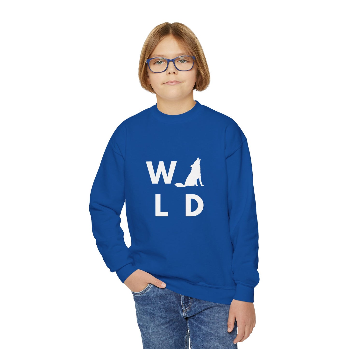 Youth Crewneck Sweatshirt — Classic White Kids Pullover
