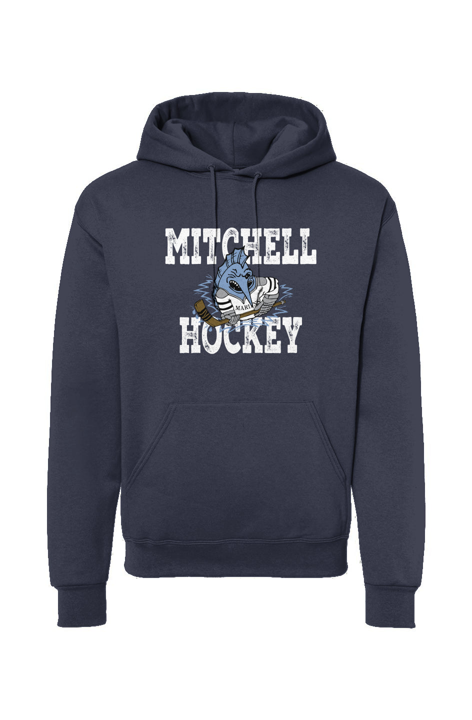 Mitchell Hockey Hooded Sweatshirt - OG Fish Navy