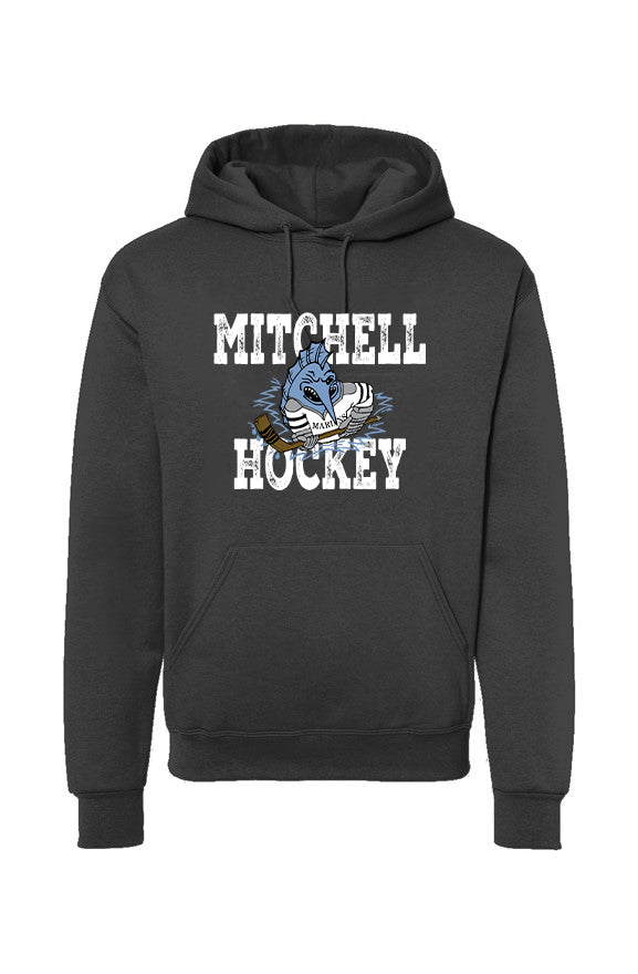 Mitchell Hockey Hooded Sweatshirt - OG Fish Charcoal