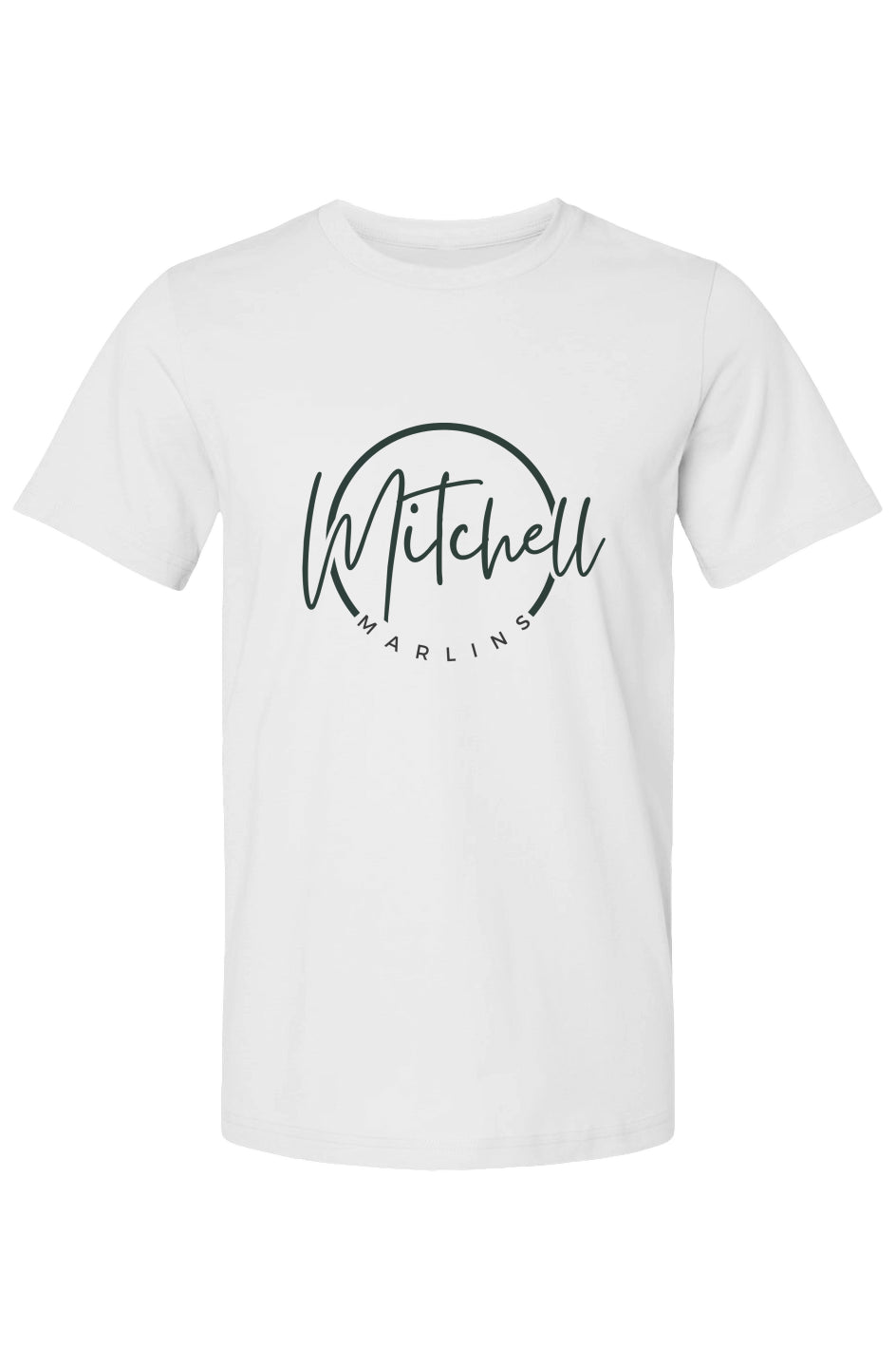 Bella Canvas T Shirt - Circle Mitchell - White