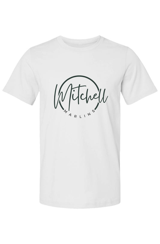 Bella Canvas T Shirt - Circle Mitchell - White