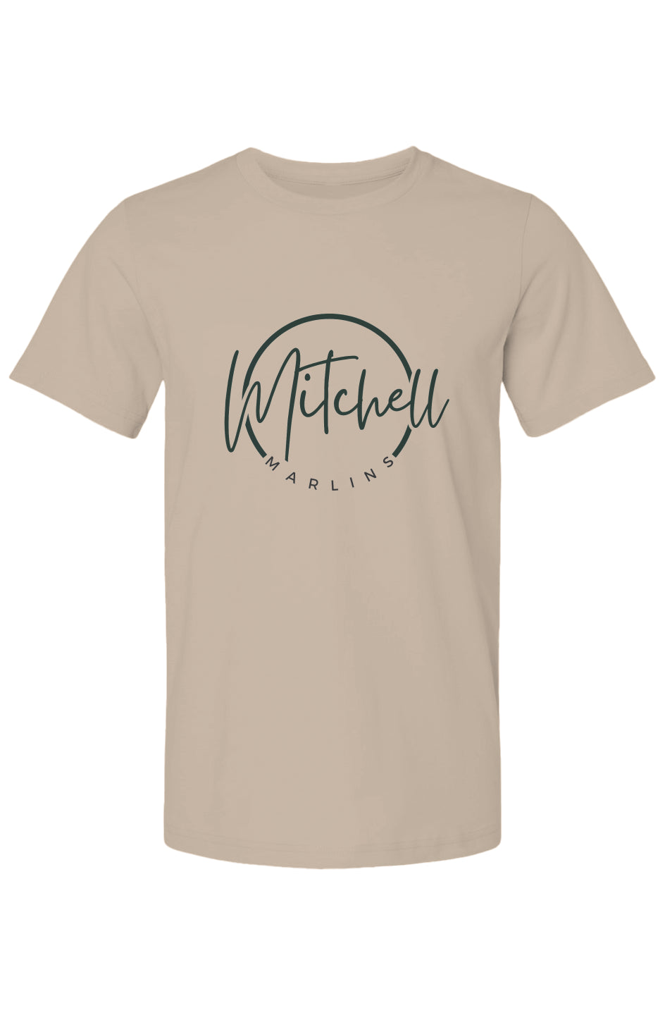 Bella Canvas T Shirt - Circle Mitchell - Tan